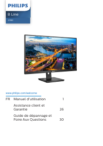 Mode d’emploi Philips 276B1 B Line Moniteur LED