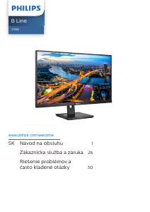 Návod Philips 276B1 B Line LED monitor