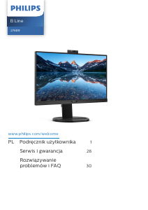Instrukcja Philips 276B9H Monitor LED