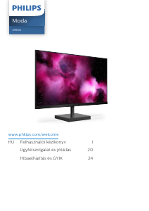 Használati útmutató Philips 276C8 Moda LED-es monitor