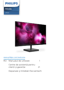 Manual Philips 276C8 Moda Monitor LED