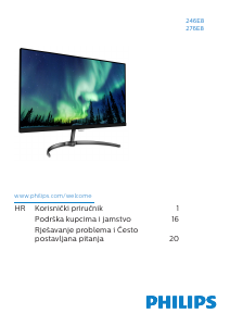 Priručnik Philips 276E8FJAB LED zaslon