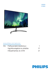 Használati útmutató Philips 276E8FJAB LED-es monitor