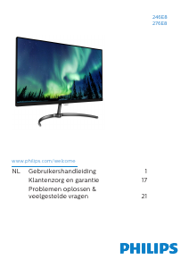 Handleiding Philips 276E8FJAB LED monitor