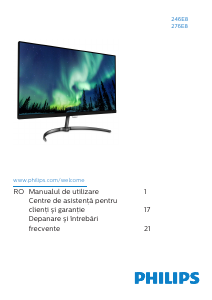Manual Philips 276E8FJAB Monitor LED