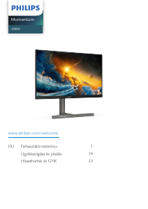 Használati útmutató Philips 278M1R Momentum LED-es monitor