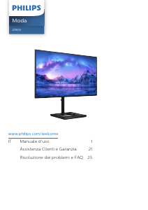 Manuale Philips 279C9 Monitor LED