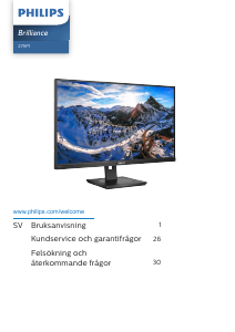 Bruksanvisning Philips 279P1 Brilliance LED skärm