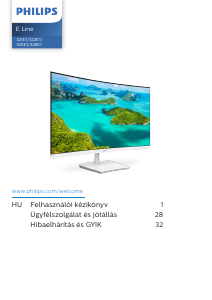 Használati útmutató Philips 322E1C LED-es monitor
