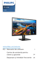Manual Philips 325B1L B Line Monitor LED