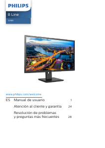 Manual de uso Philips 325B1L B Line Monitor de LED