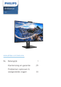 Handleiding Philips 326P1H Brilliance LED monitor