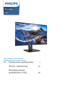 Instrukcja Philips 328B1 B Line Monitor LED
