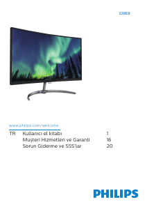 Kullanım kılavuzu Philips 328E8QJAB5 LED ekran