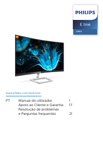 Manual Philips 328E9FJAB Monitor LED
