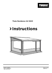 Manual Thule Residence G2 5003 Cort rulota