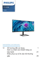 Hướng dẫn sử dụng Philips 345E2AE E Line Màn hình LED