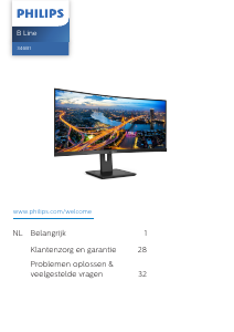 Handleiding Philips 346B1C LED monitor