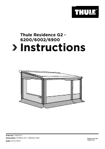 説明書 Thule Residence G2 6900 オーニング