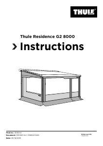 Manual Thule Residence G2 8000 Cort rulota
