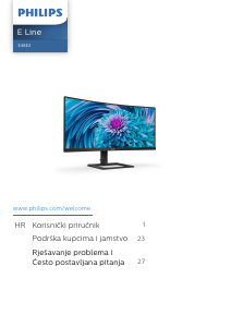 Priručnik Philips 346E2CUAE E Line LED zaslon