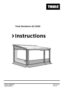 Hướng dẫn sử dụng Thule Residence G2 9200 Mái hiên