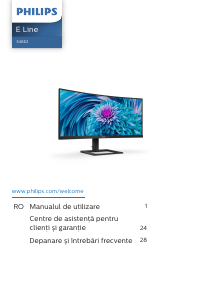 Manual Philips 346E2CUAE E Line Monitor LED