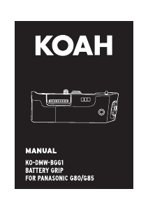 Manual Koah KO-DMW-BGG1 (Panasonic G85) Battery Grip