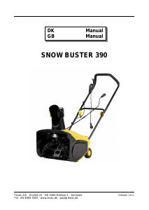 Manual Texas Snow Buster 390 Snow Blower