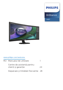 Manual Philips 349P7FUBEB Monitor LED