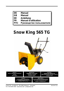 Manual Texas Snow King 565 TG Snow Blower