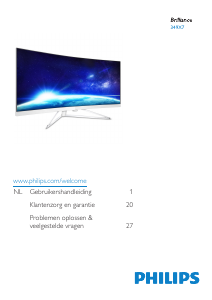 Handleiding Philips 349X7FJEW LED monitor
