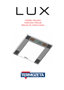 Handleiding Termozeta 85852 Lux Weegschaal