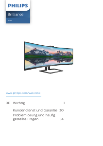Bedienungsanleitung Philips 439P9H LED monitor