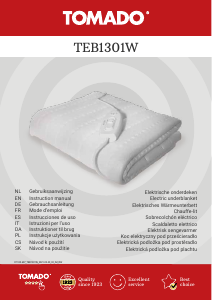 Handleiding Tomado TEB1301W Elektrische deken