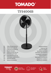 Manual de uso Tomado TFS4006B Ventilador