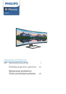 Priručnik Philips 498P9 Brilliance LED zaslon