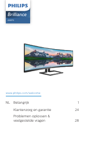 Handleiding Philips 498P9 Brilliance LED monitor