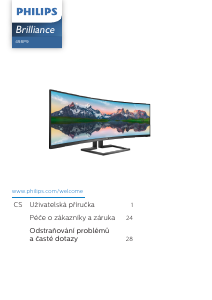 Manuál Philips 498P9 Brilliance LED monitor