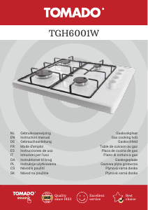 Handleiding Tomado TGH6001W Kookplaat