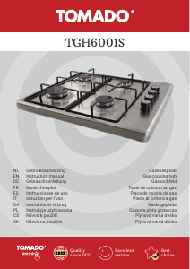 Handleiding Tomado TGH6001S Kookplaat