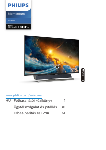 Használati útmutató Philips 558M1RY Momentum LED-es monitor