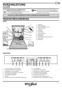 Bedienungsanleitung Whirlpool WFO 3O32 P Geschirrspüler