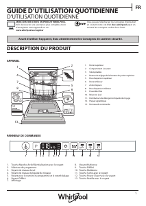 Mode d’emploi Whirlpool WIC 3T123 PFE Lave-vaisselle