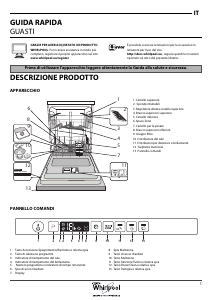 Manuale Whirlpool WIO 3T121 P Lavastoviglie