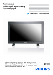 Bedienungsanleitung Philips BDL4225E LED monitor