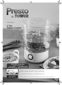 Manual Tower PT21004WHT Steam Cooker