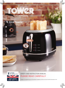 Manual Tower T20016WMRG Toaster