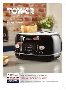 Manual Tower T20017WMRG Toaster