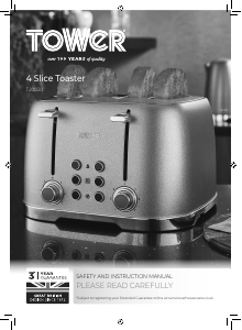 Manual Tower T20030 Toaster